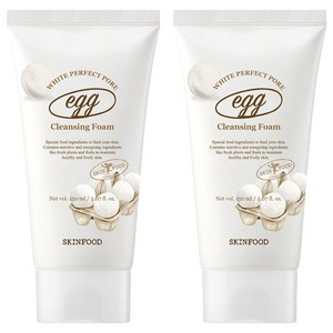 스킨푸드 에그화이트 퍼펙트 포어 클렌징 폼, 150ml, 2개