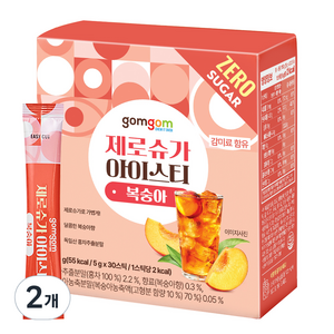 곰곰 제로슈가 아이스티 복숭아