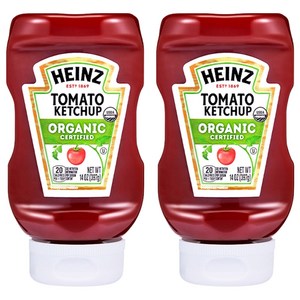 하인즈 유기농 토마토 케찹, 397g, 2개
