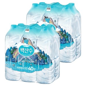 백산수 무라벨, 2L, 12개