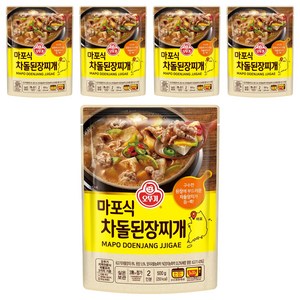 오뚜기 마포식 차돌된장찌개, 500g, 5개