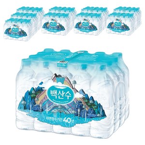 백산수 무라벨 생수, 500ml, 200개