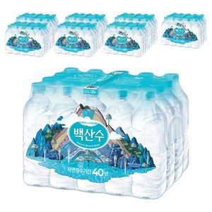 백산수 무라벨 생수, 500ml, 160개