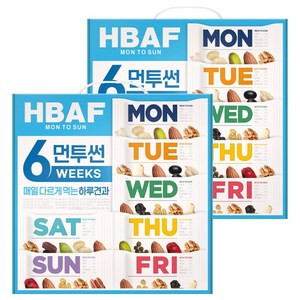 바프 먼투썬 6주 하루견과, 840g, 2박스