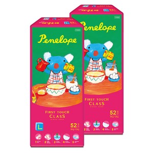 페넬로페 퍼스트클래스 밴드형 기저귀 공용, 4단계, 104매