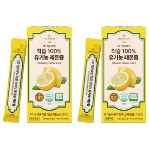 파이토메이드 1포 1알 NFC 착즙 유기농 레몬즙 14p, 280g, 2개