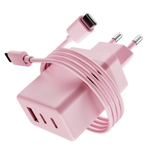 일리온 3포트 36W PD충전 초고속 충전기 멀티 어댑터 + C to C 1m 케이블 세트