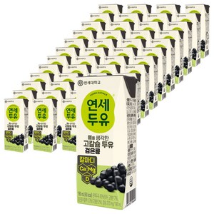연세두유 뼈를생각한 고칼슘두유 검은콩, 190ml, 48개