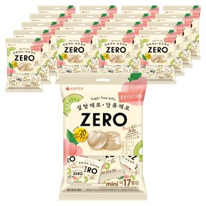 롯데제로 후르츠 젤리 미니 17개입, 238g, 18개
