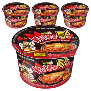 불닭볶음탕면 큰컵 120g, 4개