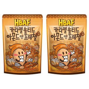 바프 카라멜 솔티드 아몬드 앤 프레첼, 120g, 2개