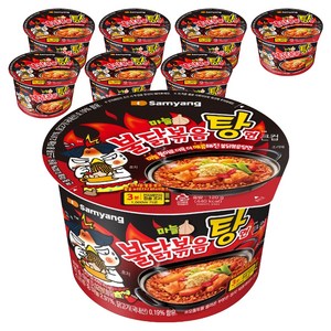 불닭볶음탕면 큰컵 120g, 8개