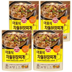 오뚜기 마포식 차돌된장찌개, 500g, 4개