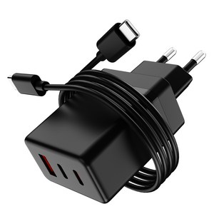 일리온 3포트 36W PD충전 초고속 충전기 멀티 어댑터 + C to C 1m 케이블 세트