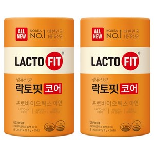 락토핏 코어 유산균 60p, 120g, 2개