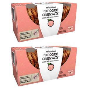 레슬리스토 레인코스트 크리스프 코티 복숭아 앤 피칸, 150g, 2개