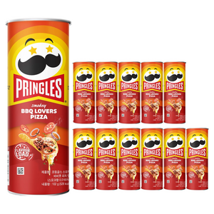 프링글스 스모키 바비큐 피자맛, 102g, 12개