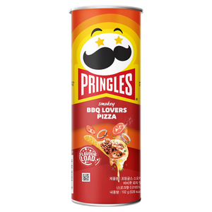 프링글스 감자스낵 스모키 바비큐 피자맛, 102g, 1개