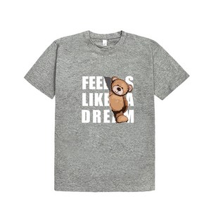 제이비패션 곰인형 라운드 통기성 반팔 티셔츠