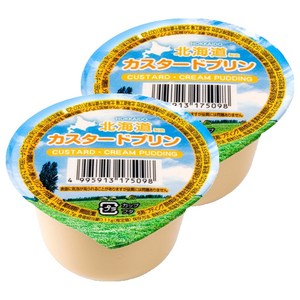 홋카이도 커스터드 푸딩, 110g, 2개