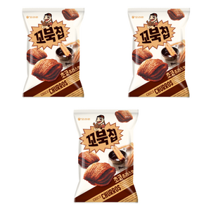 꼬북칩 초코츄러스, 120g, 3개