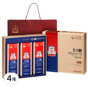 정관장 홍삼건 데일리스틱 + 쇼핑백, 450g, 4세트