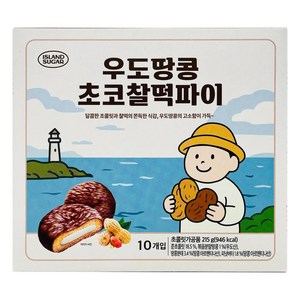 청우식품 우도땅콩 초코찰떡파이 10개입, 215g, 1개