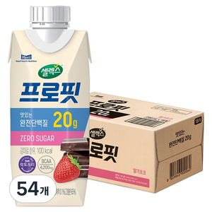 셀렉스 프로핏 딸기초코, 250ml, 54개