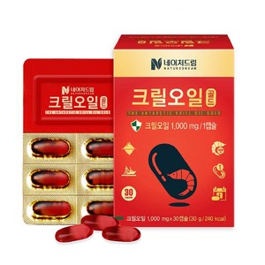 네이처드림 크릴오일 골드 1000mg, 30정, 1개