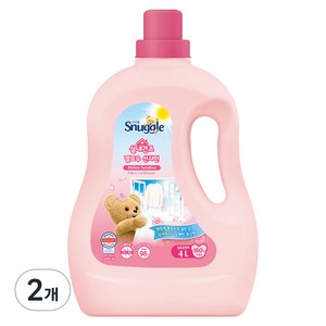 스너글 실내건조 섬유유연제 멜로우 선샤인 본품, 4L, 2개