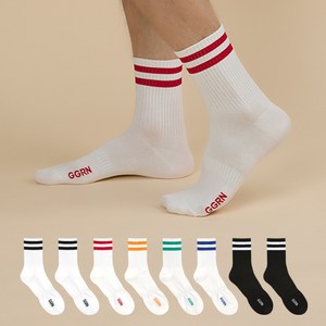 GGRN 남성용 스탠다드AA 패션 양말 8켤레 세트