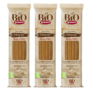 그라노로 유기농 통밀 스파게티, 500g, 3개