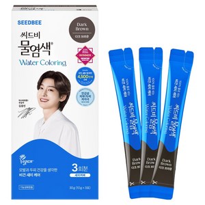 씨드비 프리미엄 물 염색제 3회분, 다크브라운, 1개