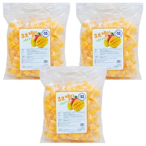 애플망고맛 큐브젤리, 1kg, 3개