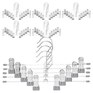 코멧 홈 논슬립 코팅 회전형 치마바지걸이, 그레이, 30개