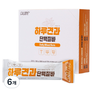 칼로바이 하루견과 단백질바 6p, 180g, 6개