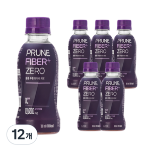 클룹 푸룬주스 화이바 제로, 180ml, 12개