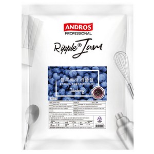 안드로스 블루베리 리플잼, 1kg, 1개