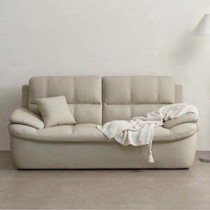 퍼리든 누벨라 가죽 3인용 쇼파 + 쿠션 세트 방문설치