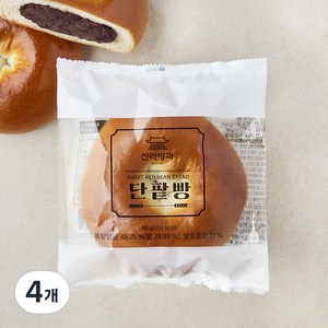 신라명과 단팥빵, 90g, 4개