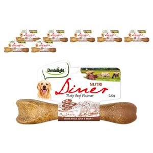 덴탈라이트 뉴트리다이너 덴탈껌 L, 소고기맛, 220g, 8개