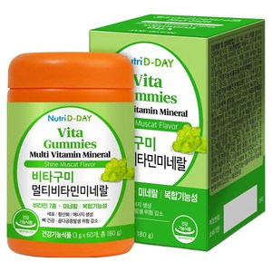 뉴트리디데이 비타구미 멀티비타민 미네랄, 60정, 1개