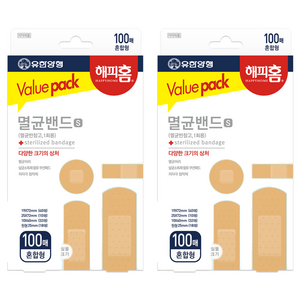해피홈 멸균밴드 S 혼합형, 100개입, 2개