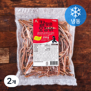 바다원 칼맞은 오징어 (냉동), 250g, 2개