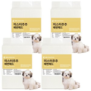 미스터추추 강아지 배변패드 18g, 표준형(50 x 4..., 100개입, 4개