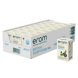 이롬 황성주 박사의 국산콩 두유 검은콩 고칼슘, 140ml, 24개