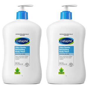 세타필 울트라 젠틀 리프레싱 바디워시, 1L, 2개