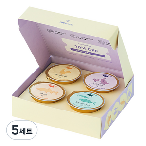 동원아르르 고양이 사르르 미니캔 버라이어티팩 30g x 4종 세트, 혼합맛(치킨/치킨간, 닭/오리, 참치/고등어), 연어, 5세트