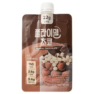 플라이밀 단백질 쉐이크 파우치 초코 7p, 45g, 7개