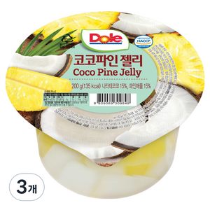 돌 코코파인 컵젤리 1개입, 200g, 3개